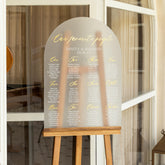 Acrlic wedding seating chart sign