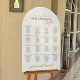 wedding seating chart - alphabetical seating chart