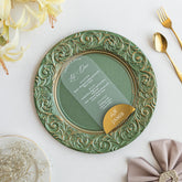 Acrylic Wedding Menu with Name Tags