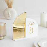 Acrylic Table Numbers with Matching Menu Cards