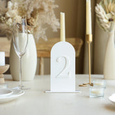 Acrylic Table Numbers with raised Letters