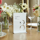 Wedding Table Numbers with 3D Numbers – Wedding Table Decor – Reception Table Numbers – custom wedding sign