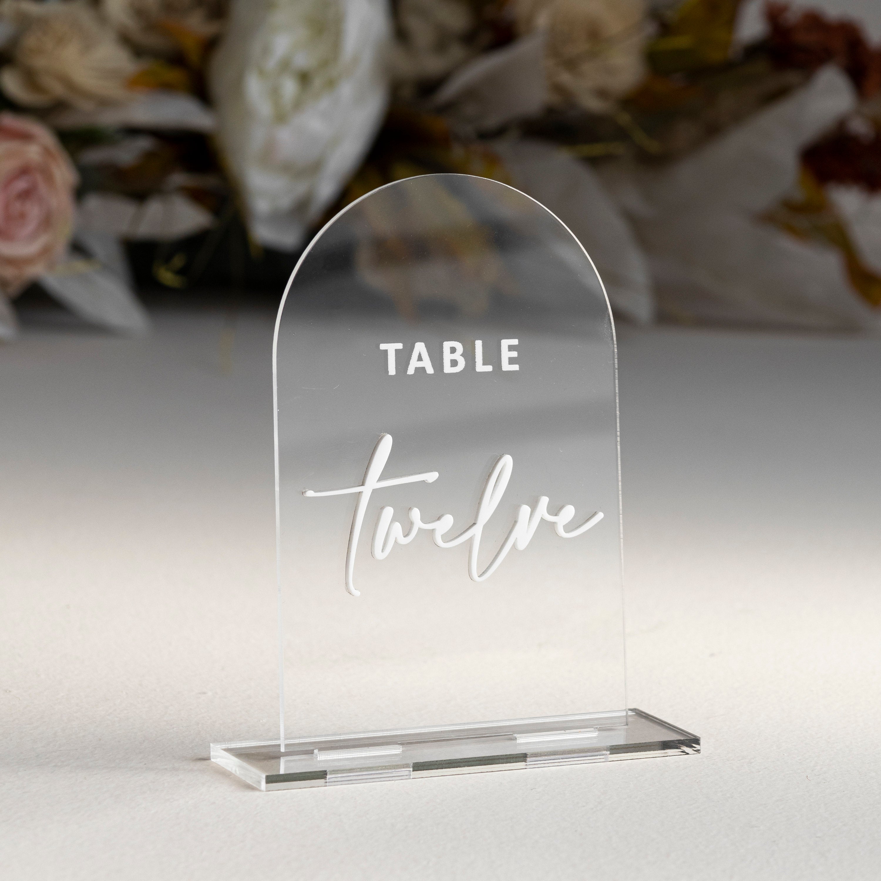 Black Acrylic Table Numbers - Wedding Table Decor - Wedding Signage - Table Signs - Table Numbers - Wedding Stationery - Reception Signs