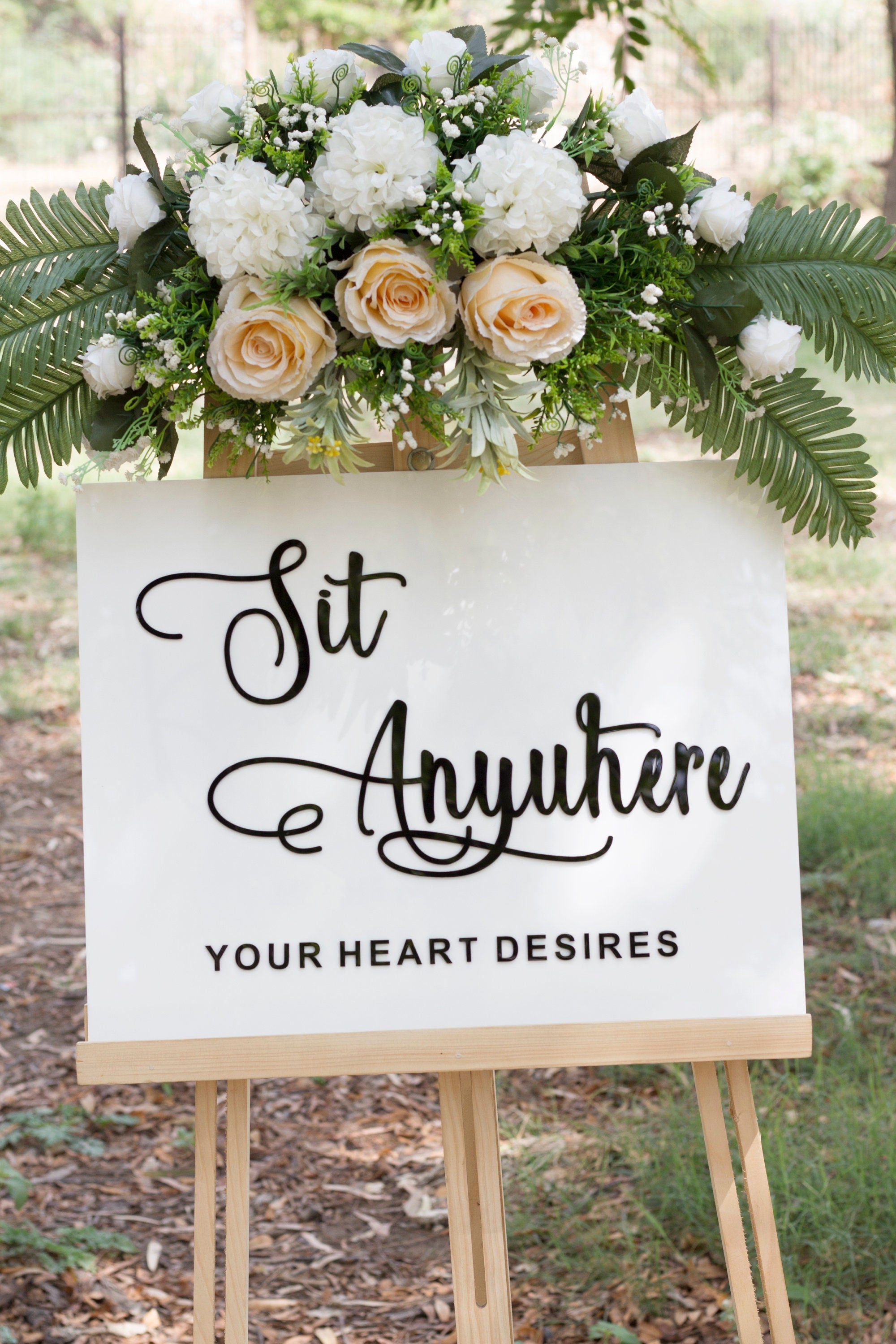 Choose a Seat Not a Side Wedding Sign, sit anywhere wedding seat sign, Acrylic sign, Wedding Sign, Weddings, custom signs, Open sit sign