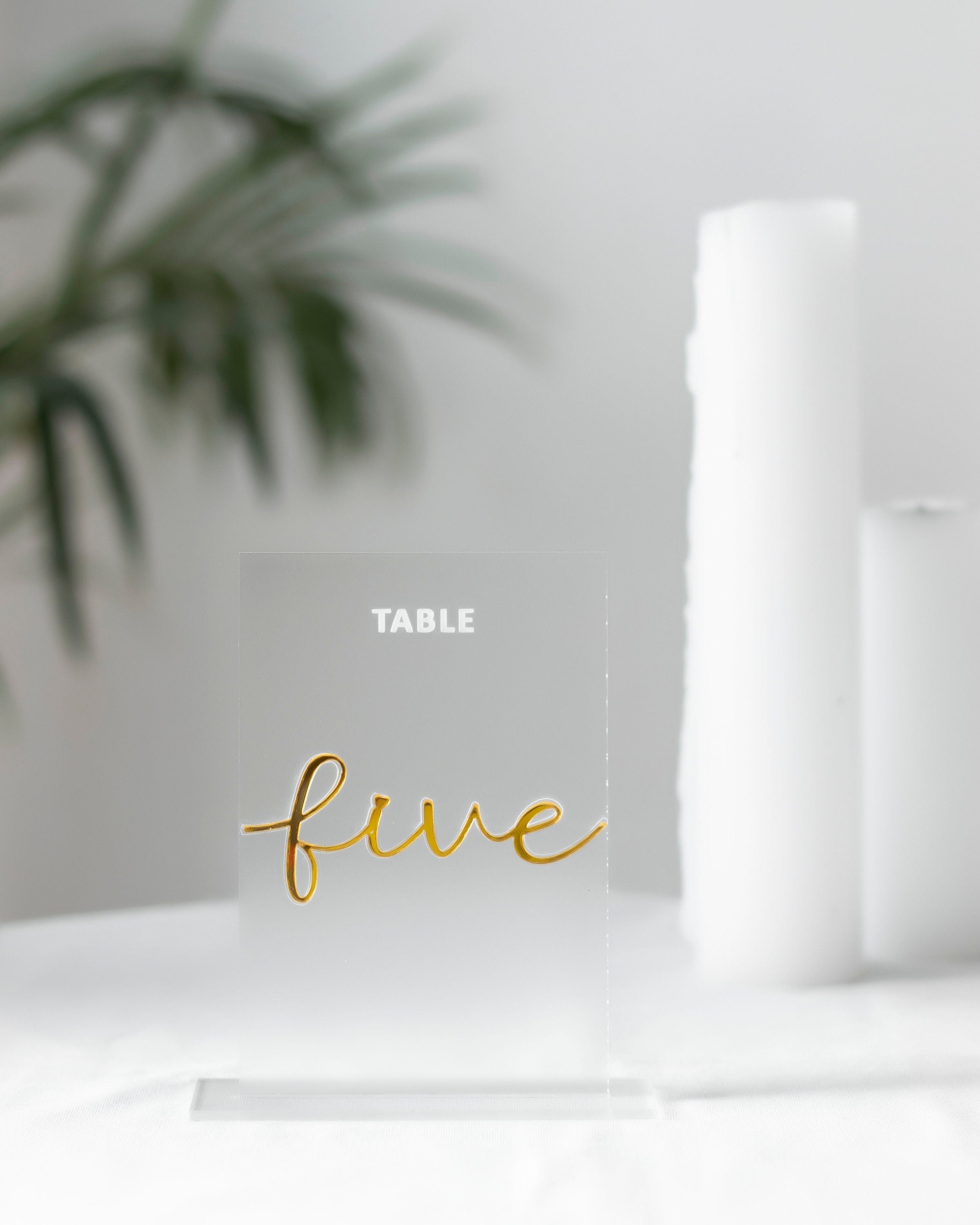 Frosted Table Numbers, Frosted