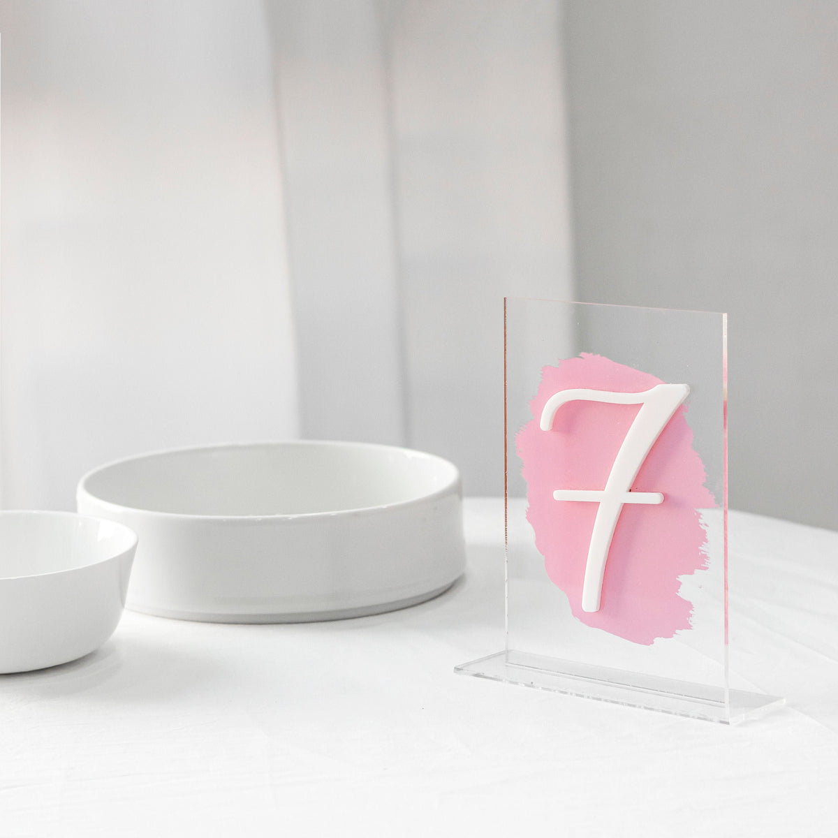 Gold Table Numbers | Table Numbers | Acrylic Table Numbers | Painted Back Table Numbers , Centerpieces Decorations, Wedding Table Number AOA