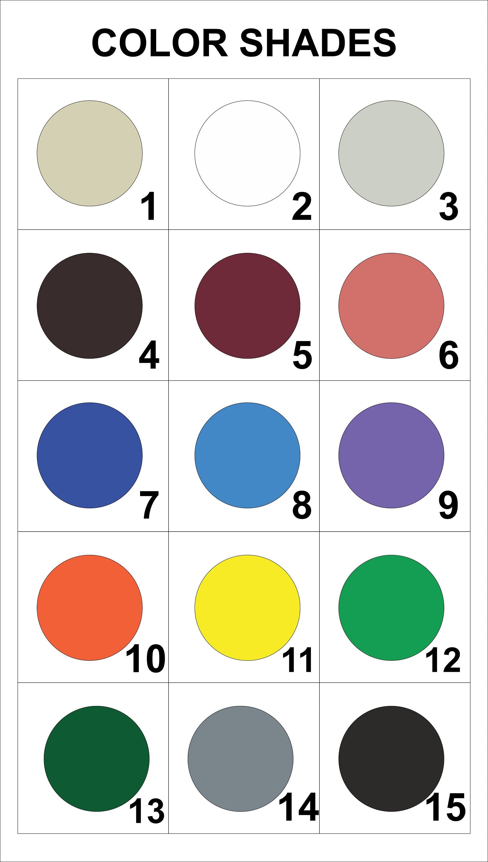 Arch Table Numbers