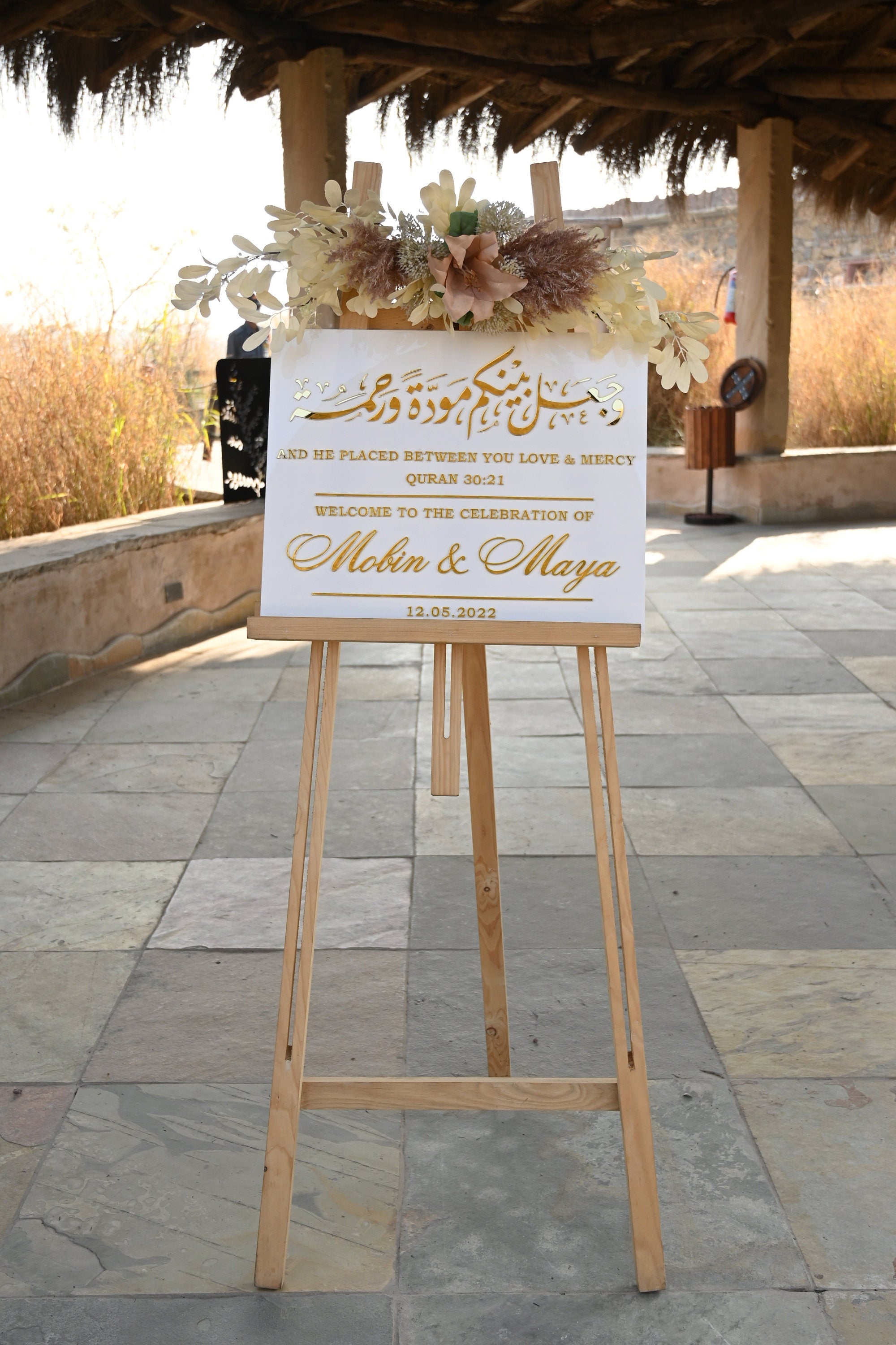 Acrylic Wedding Welcome Sign