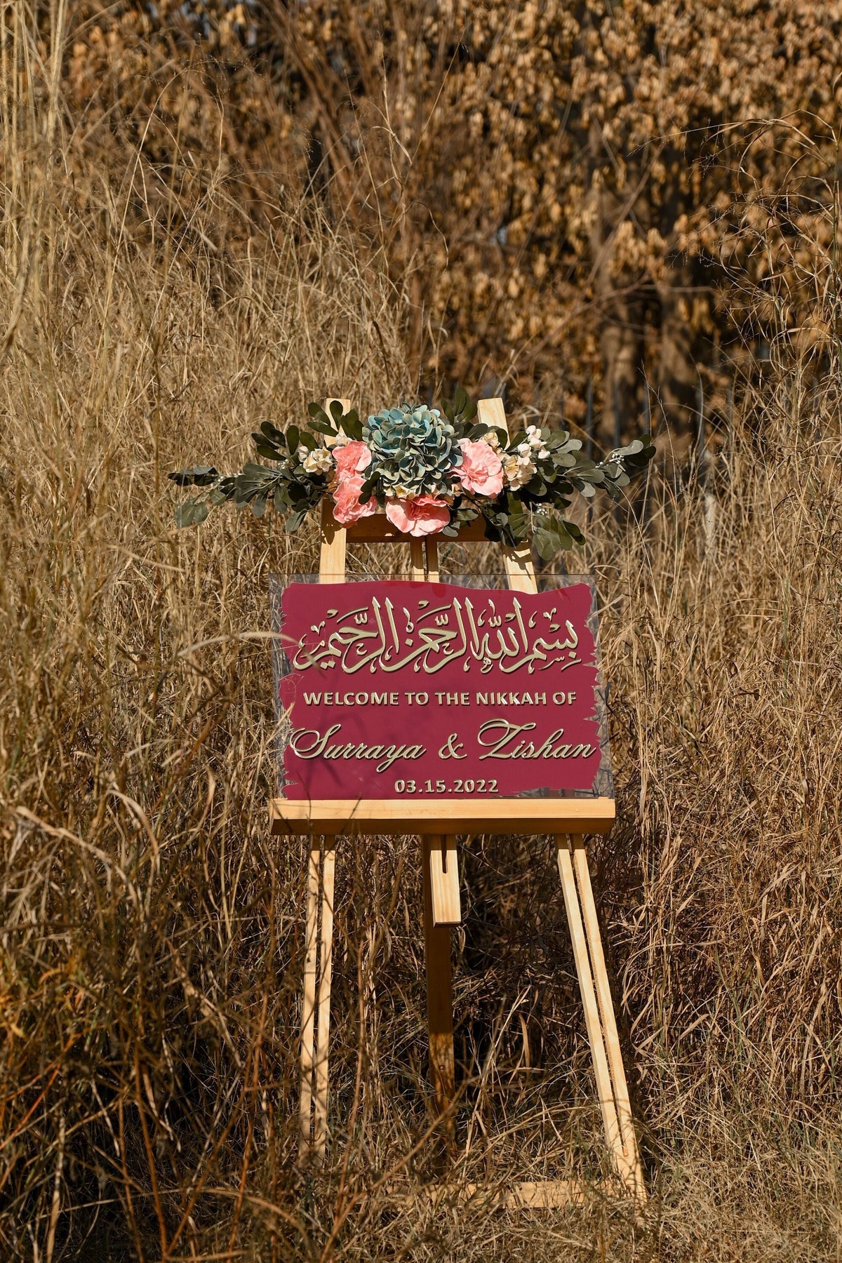 bismillah Wedding Welcome Sign-RR