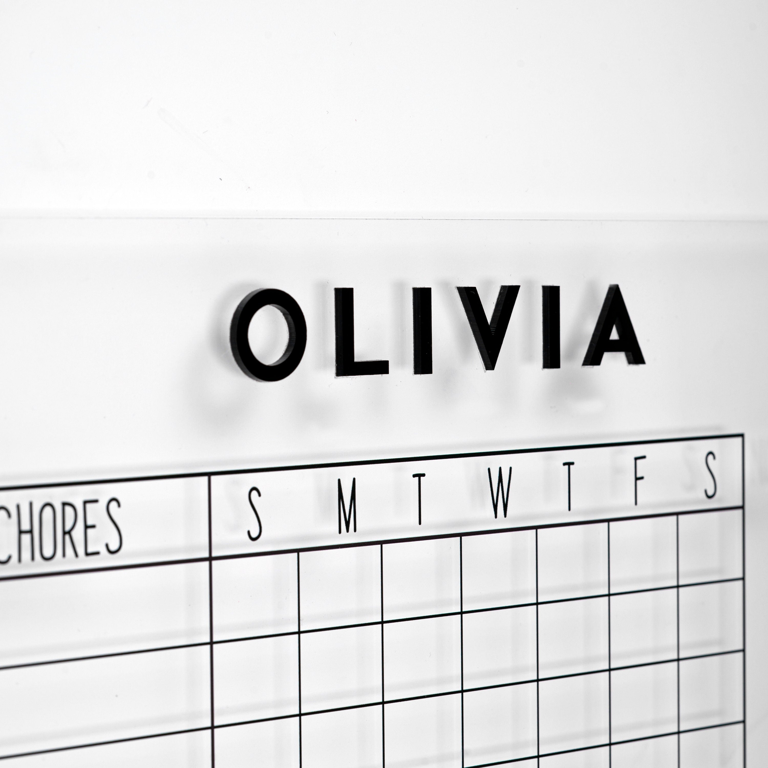 Personalized Chore Chart For Kids
