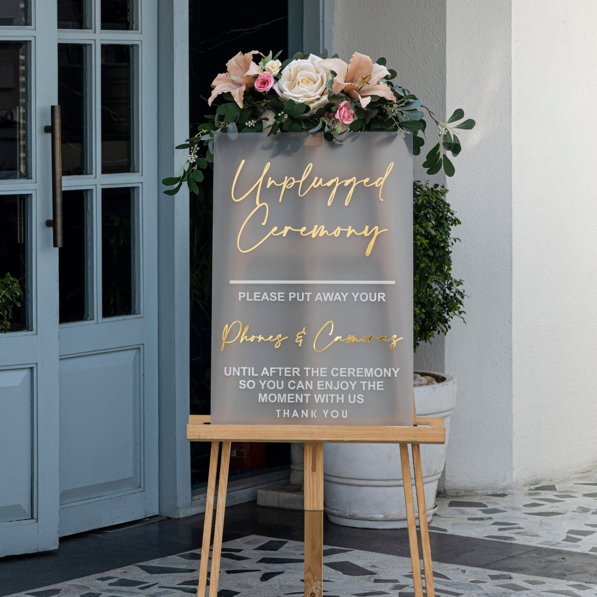 Unplugged Wedding Sign