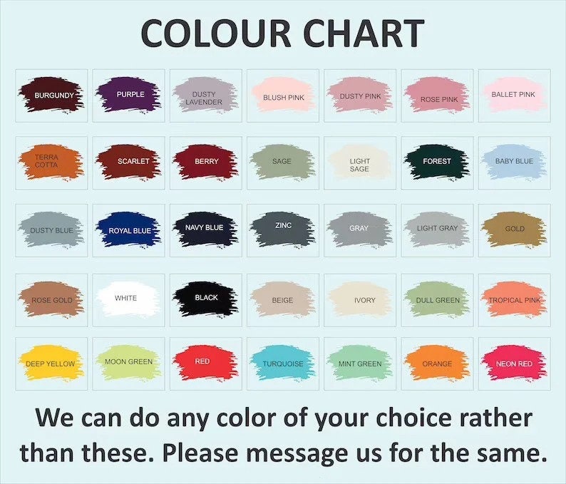 Painted Acrylic Seating Chart