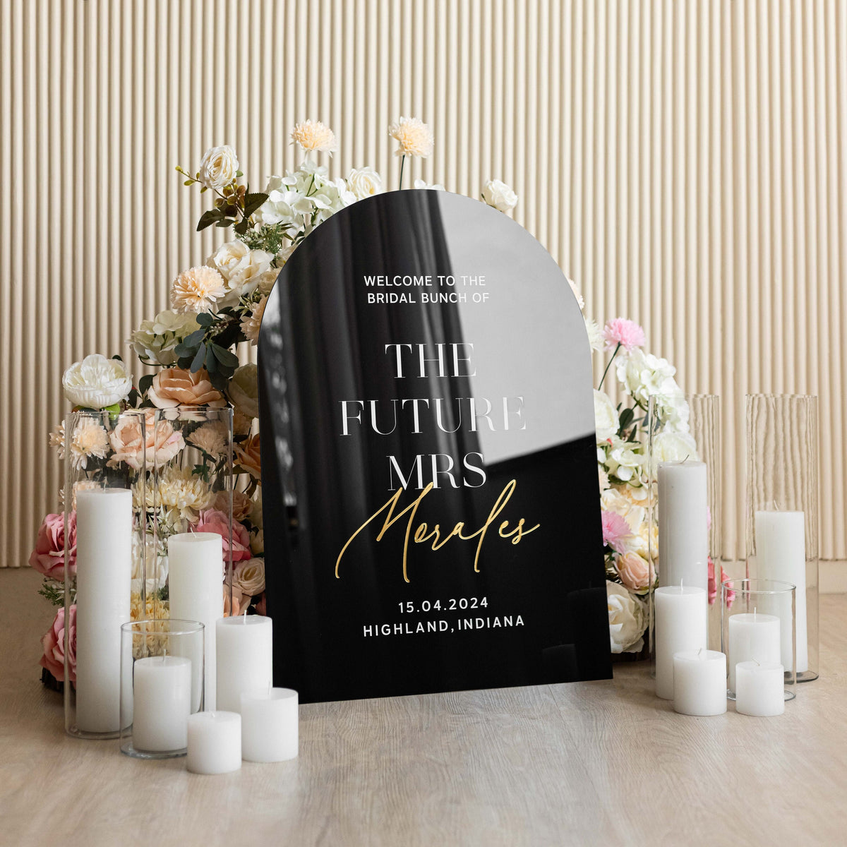 Bridal Shower Welcome Sign, Acrylic Wedding Shower Sign