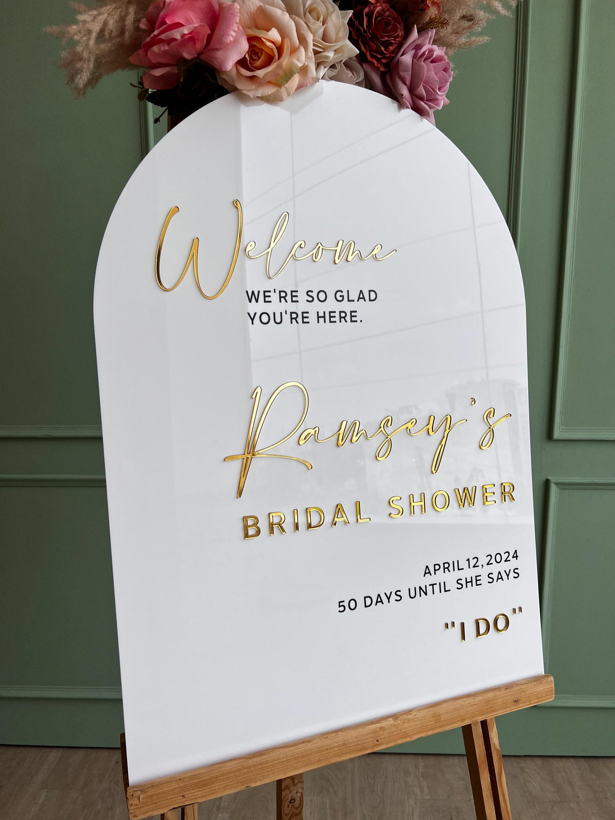 Bridal Shower Welcome Sign