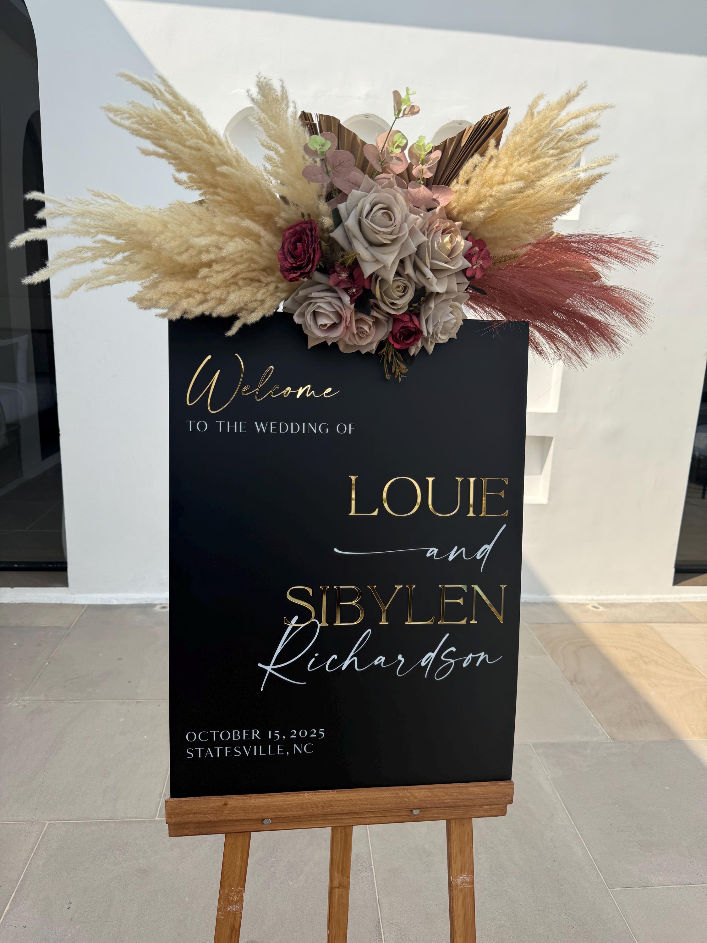 Personalized Wedding Welcome Sign