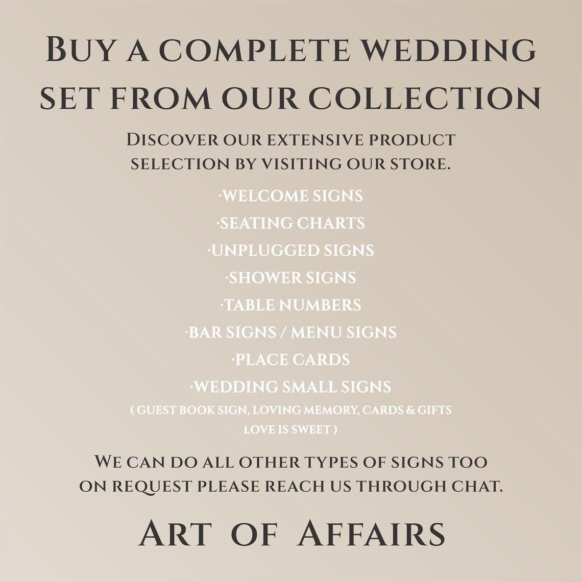 Personalized Gold Wedding Welcome Sign