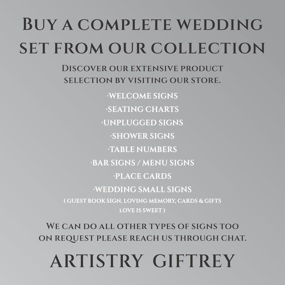 White Acrylic Wedding Welcome Sign