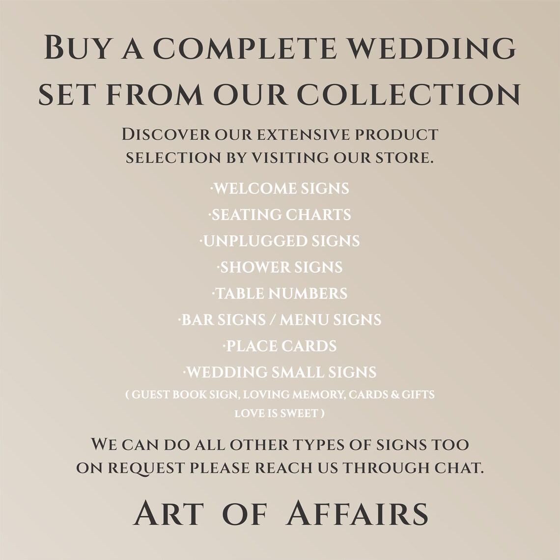Unplugged Ceremony Sign