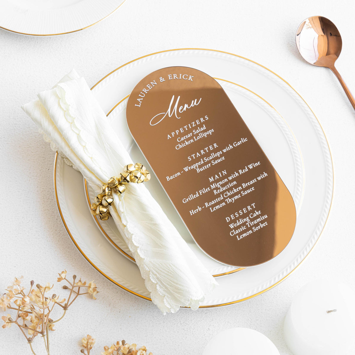 Premium UV Printed Acrylic Menu Card
