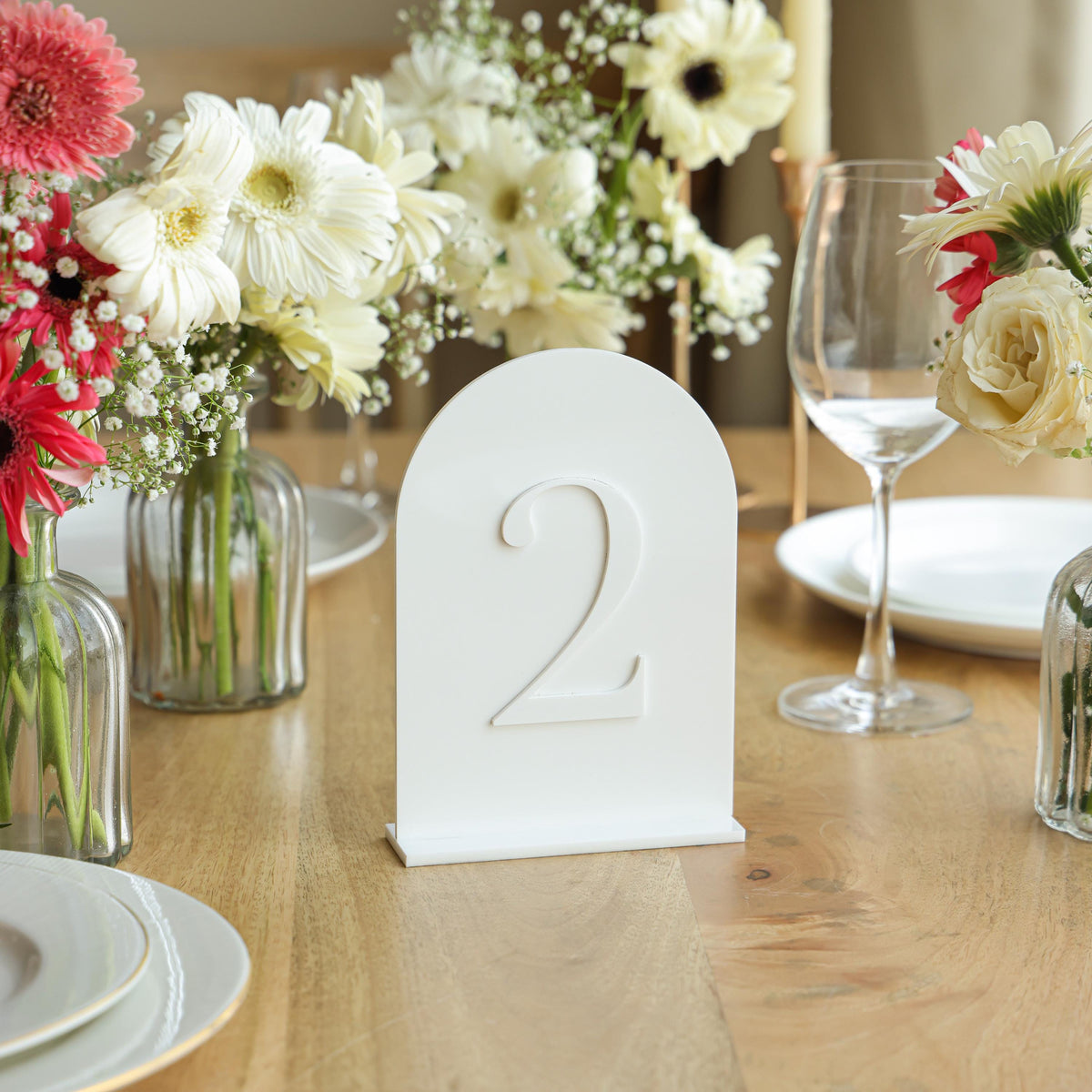 Modern Acrylic Table Numbers