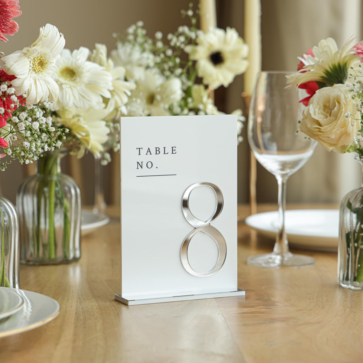 Wedding Table Numbers with 3D Numbers – Wedding Table Decor –  Reception Table Numbers – custom wedding sign