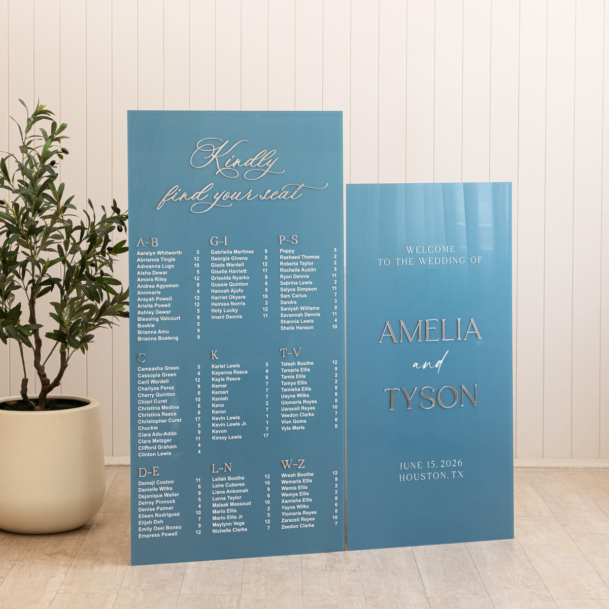 Wedding Seating Chart & Welcome Sign Bundle, Wedding Signs Set of 2, Seating Chart Sign, Wedding Welcome Sign, Wedding Reception Signage